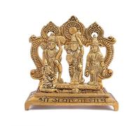 SATVIK Metal Ram Darbar Idol for Home Temple | Divine Ram Darbar Statue for Pooja Room, Mandir & Spiritual Decor | Ideal for Gifting & Festive Decoration