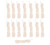 SATVIK Pack of 15 Sacred Cotton Janeu Threads for Puja, Yagnopaveeth, and Hindu Rituals | Brahmin Thread Enhances Purity | Available in White, Orange and Yellow Janeu (White)