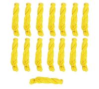 SATVIK Pack of 15 Sacred Cotton Janeu Threads for Puja, Yagnopaveeth, and Hindu Rituals | White Brahmin Thread Enhances Purity | Available in White, Orange and Yellow Janeu (Yellow)