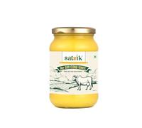 Satvik Pure Ghee A2 Gir Cow Ghee 500gm Churned from Vedic Bilona Method | Bilona Ghee | A2 Cow Desi Ghee 500ml