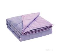 Satwip Weighted Blanket Queen Size 15 LBS, Cooling Weighted Blanket for Hot Sleepers, Cool Moire Jersey with Soft Breathable Sanded, 60 x 80 inches 15 Pounds, Purple