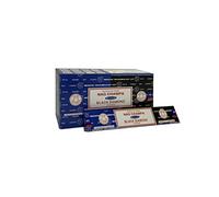 Satya 01306 Nag Champa & Black Diamond Combo Set of Incense Sticks, 12 Packs x 16g, One Size, multicolor
