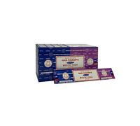 Satya 01325 Nag Champa & Mystic Yoga Combo Set of Incense Sticks, 12 Packs x 16g, Multi, One Size