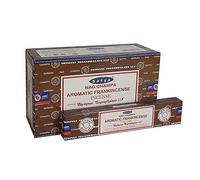 Satya 01344 Aromatic Frankincense Incense Sticks, 12 Packs x 15g, Black, One Size