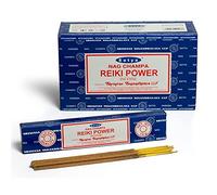 Satya 01411 Nag Champa (REIKI POWER) Incense Sticks 12 Packs x 15g