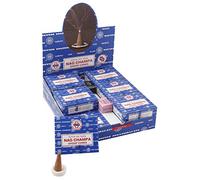 Satya 01431 Nag Champa Incense Dhoop Cones, 12 Packs x 12 Pieces