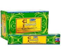 Satya Incense Sticks Natural Patchouli 15g (2 boxes)