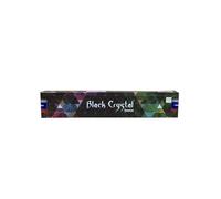 Satya Black Crystal Incense Sticks - Mystical & Grounding Scent for Protection
