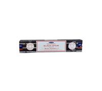 Satya Black Opium Incense Sticks - Deep Sensual Aroma for Passion & Calm | Eco-Friendly Packaging - Cosy Winter Evenings, Heart-Warming for Home Fragrance