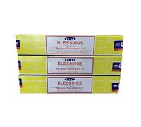 Satya Blessings Incense Sticks - Divine Aroma for Gratitude & Spiritual Blessings (Pack of 3 x 20 Sticks)