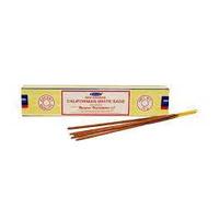 Satya Californian White Sage Home Incense Joss Sticks 3 x 15g Packs - Home Aroma Perfume Reiki
