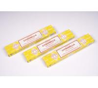 Satya Citronella Incense Sticks Pack of 3X 15G for Aromatherapy, Spa, Yoga, Weddings, Meditation, Healing, Positivity and Relaxation by Greensense