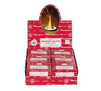 Satya Dragon's Blood Incense Dhoop Cones 12 Cones = 12 Packs