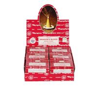 Satya Dragon's Blood Incense Dhoop Cones 12 Cones = 12 Packs