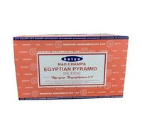Satya Egyptian Pyramid Incense Sticks - Ancient Resin Aroma for Wisdom & Meditation 240 Sticks (12x20)