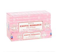 Satya Exotic Romance Incense Sticks - 12 Packs, Vegan & Cruelty-Free