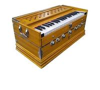 SATYA EXPORTS Harmonium 440Hz Extra Height Long Sustain Sound Yoga Bhajan Size - 22x12x10 Inches
