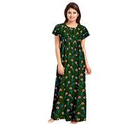 SATYA EXPORTS Women's Cotton Printed Ankle Length long Nighty,Maxi Gown Nighty , Nightdress(NTY-07)