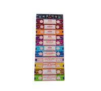 Satya Incense Set 12 x 15gram Includes: Nag, Super Hit, Oodh, Positive Vibes, Namaste, Champa, Opium, Reiki, Spiritual Healing, Karma, Traditional Ayurveda and Meditation, Packs