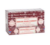 Satya Incense Sticks 12x15 gm per box. Genuine Massala Hand Rolled Product with 3 colour seal on the box (Indian Rain Forest)