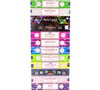 Satya Incense Sticks Patchouli White Sage Black Crystal Emotions Mystic Yoga Nag Champa Traditional Ayurveda Seven Chakra Superhit Positive Vibes Reiki (Series 2)
