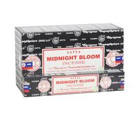 Satya Incense Sticks 12x15 gm per box. Genuine Indian Product with 3 colour seal on the box (Midnight Bloom)