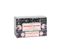 Satya Incense Sticks 12x15 gm per box. Genuine Indian Product with 3 colour seal on the box (Midnight Bloom)