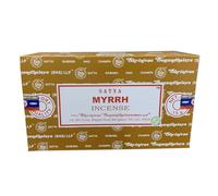 Satya Myrrh Incense Sticks - Sacred Resin Scent for Spiritual Protection & Grounding 240 Sticks (12x20)