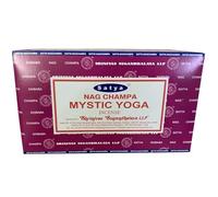 Satya Mystic Yoga Incense Sticks - Grounding Herbal Scent for Mindfulness, Breathwork & Relaxation | Zen Aromatherapy for Yoga Lovers with Eco-Friendly Packaging - 240 Sticks (12x20)