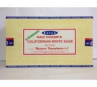 Satya Nag Champa ( CALIFORNIAN WHITE SAGE ) Incense Sticks 12 Packsx 15g