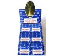 Satya Nag Champa Incense Cones, Agarbatti Scent, 12 Packs of 12 Cones in each pack (12, Nag Champa)