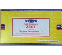 Satya Nag Champa Incense Sticks - Box 12 Packs (Zest)