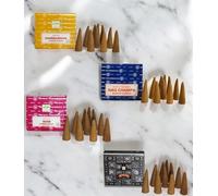 Satya Nag Champa Mixed Incense Cones 4 packs (Nag Champa, Rose, Sandalwood, and Superhit)