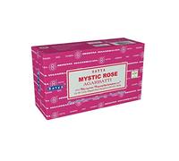 Satya Nag Champa Räucherstäbchen - Mystical Rose (1 Pack of 1 Sticks, 21 cm, 2-3 mm, Natural Ingredients)