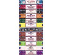 Satya Nag Champa Sunrise Sandalwood Midnight Patchouli Celestial Fortune Blessings Romance Super Hit Jasmine Blossom Rain forest Premium Assorted Incense Sticks 15g x 12 Pack