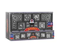 Satya Nag Champa Superhit Incense Sticks (Whole Case), Herbs, Resin, Flowers, Black, Box of 12 Packs