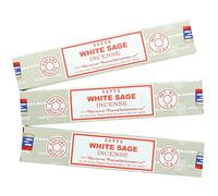 Satya Nag Champa White Sage Incense Sticks - 3 Packs