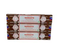 Satya Namaste Incense Sticks - Zen Herbal Fusion for Mindfulness & Gratitude (Pack of 3 x 20 Sticks)