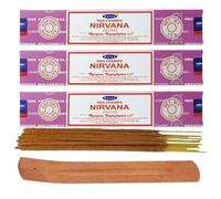 Satya, NIRVANA, Nag Champa, Incense Sticks, 3 Packs, Agarbatti