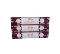Satya Opium Incense Sticks - Rich, Spicy Fragrance for Passion & Nighttime Allure (Pack of 3 x 20 Sticks)