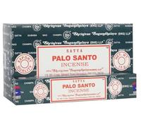 Satya Palo Santo Incense Sticks 3 Pack (15g Each) with JRose Wooden Burner - Natural Hand-Rolled Masala Sticks for Cleansing, Meditation, Aromatherapy, Home Fragrance