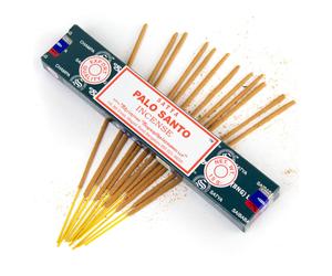 Satya Palo Santo Nag Champa Incense - 15g, Hand-Rolled, 12-15 Sticks, Original Satya Sai Baba (400989)
