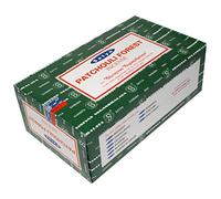 Satya Patchouli Forest Incense Sticks, Pack of 12 Boxes of 15 g