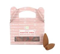 Satya Positive Vibes Backflow Incense Cones (Pack of 12) in Brown Satya Brown