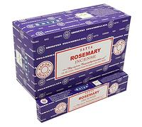 Satya Rosemary Fragrance Incense Stick Pack of 12 Aggarbatti Home Scent Fragrance Aromatherapy 15G X 12 Pack (180G)