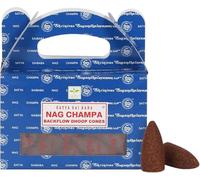 Satya Sai Baba Nag Champa Backflow Incense Cones 24ct Packs