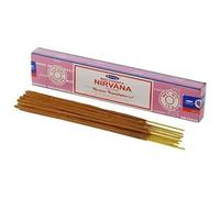 Satya Sai Baba Nag Champa Nirvana Incense Sticks Agarbatti 180 Grams Box | 12 Packs of 15 Grams Each in a Box | Export Quality