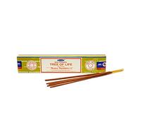 Satya Sai Baba Nag Champa Tree of Life Incense Sticks Agarbatti 180 Grams Box | 12 Packs of 15 Grams Each in a Box | Export Quality
