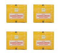 Satya Sandalwood Dhoop Cones, 12 Cones x 4 Packs, for Meditation, Yoga, Relaxation By Rushant