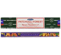 Satya Satya Sai Baba Patchouli Forest Nag Champa Incense Sticks (15 sticks)